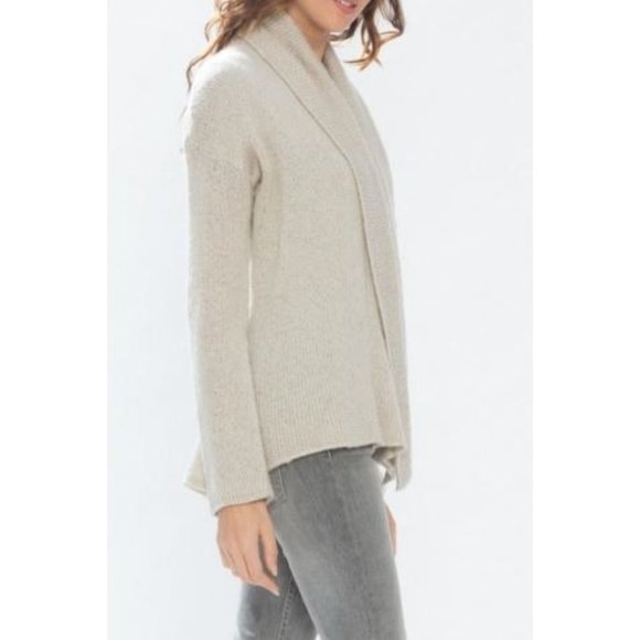 Wooden Ships Anthropologie Women's Gray Cozy Wrap Cardigan Size S/M 1162 - Picture 3 of 11